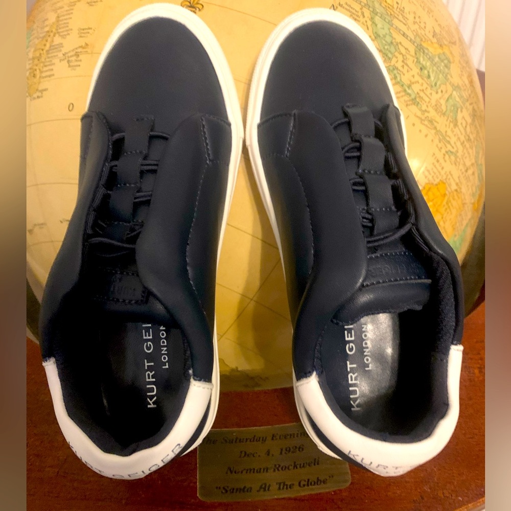 Kurt Geiger Navy and White Kids Sneakers